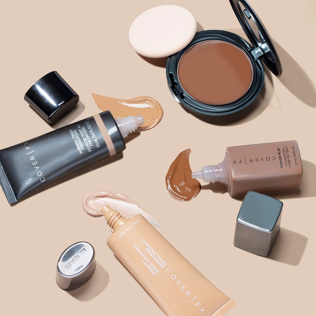 Cover FX Luminous Tinted Moisturizer - Medium - Hydrating Lightweight Glow - Light Coverage - Prebiotic and Probiotic Enriched Formula - All Skin Types - 1 Fl Oz