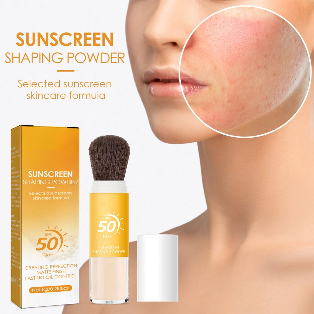 Mineral Sunscreen Setting Powder, Face Powder, Translucent Oil Control Natural Matte Finish, Lightweight Long Lasting Smooth Breathable for All Skin