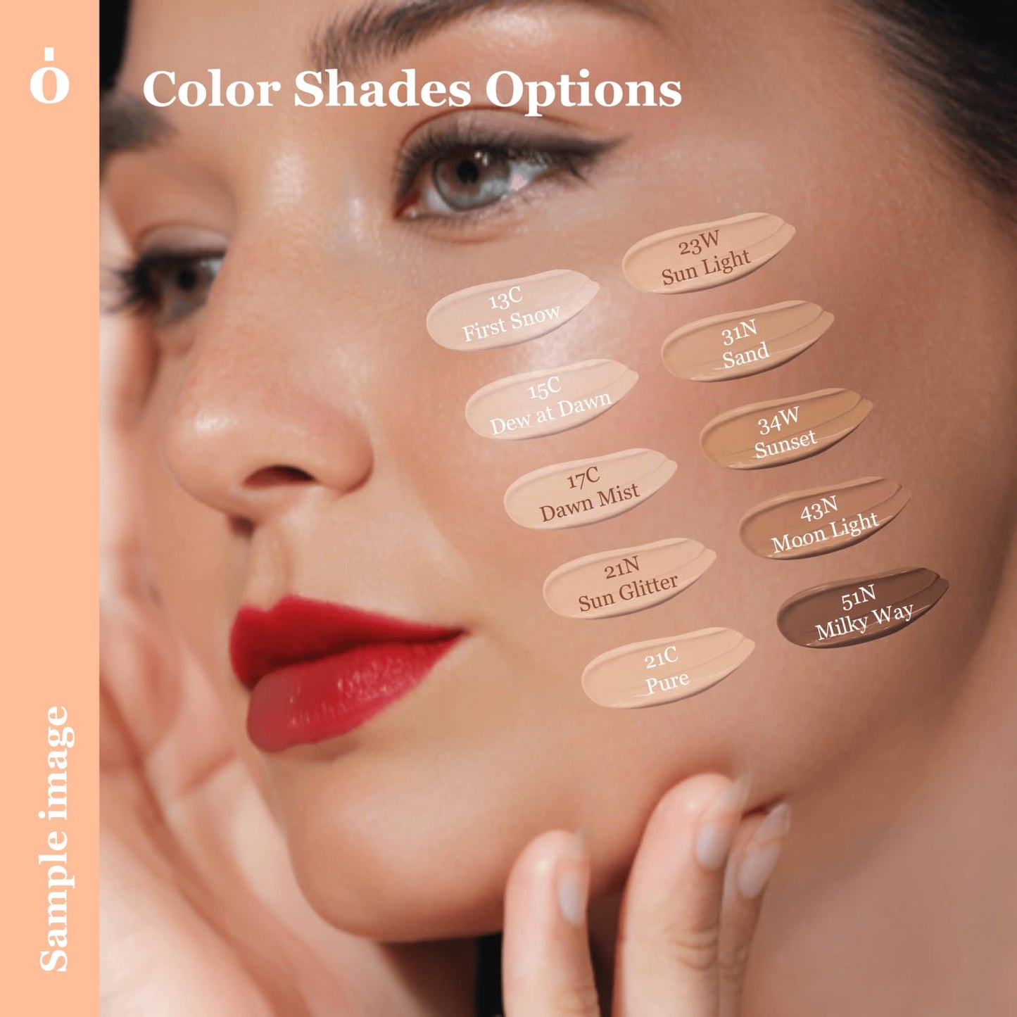 Skin Barrier Glow Cover Cushion, All-day Coverage, Glow Finish, Lightweight, Skincare-Like Texture, Non-cakey Makeup, Korean Cushion Foundation (#17C Dawn Mist, 0.49 oz)