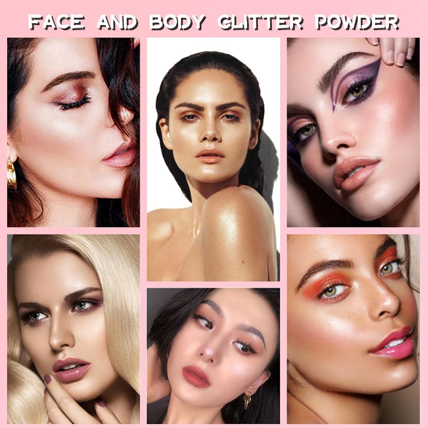 Polvo De Hadas Fairy Highlight Patting Powder Body Brightens the Natural Three-dimensional Patting Powder Blusher(01# White Moonbeam)