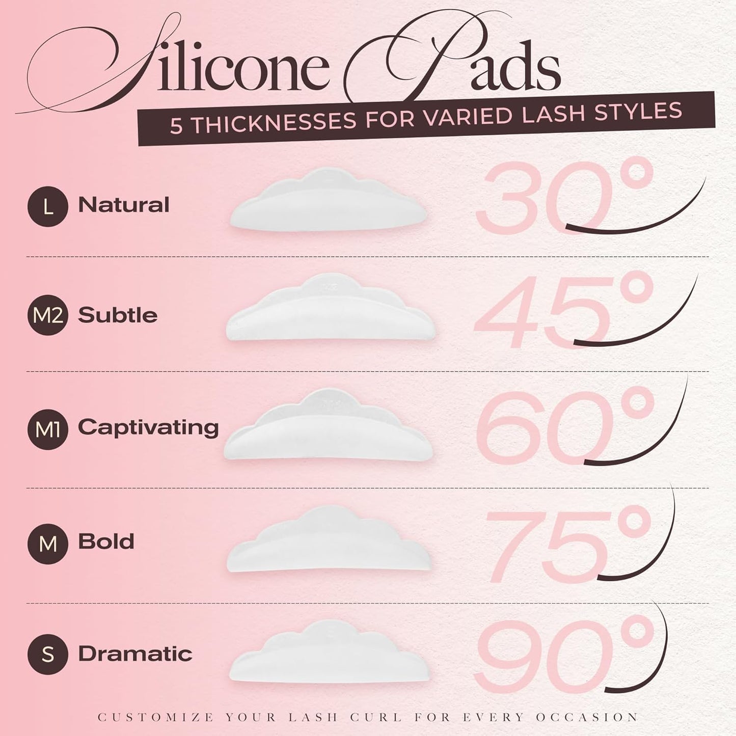 LASHVIEW Lash Lift Kit, Eyelash Perm Kit, Professional Eyelash Curling Lash Extension Set,Lash Curling, Semi-Permanent Curling Perming Wave Suitable for Salon(5PCS)