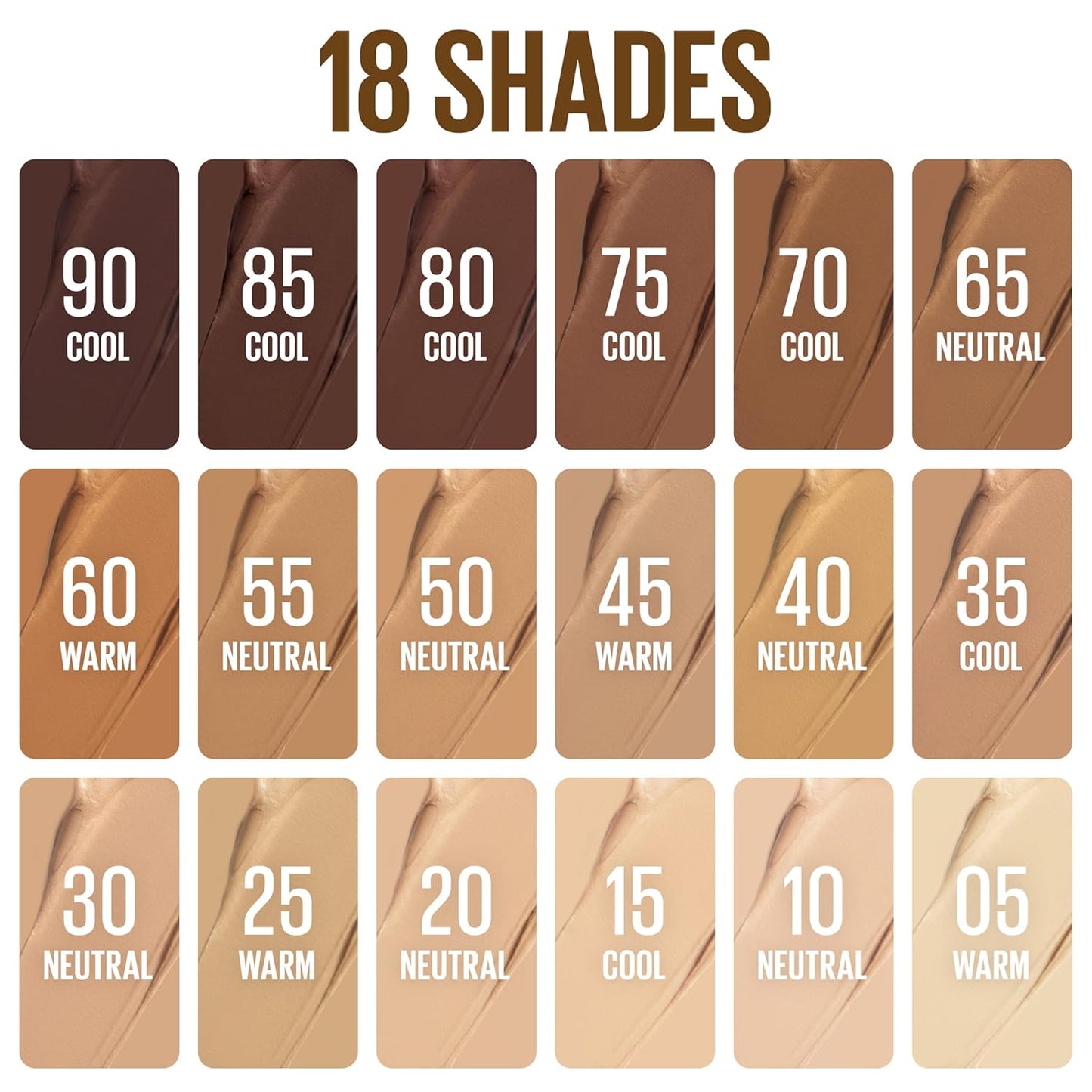 Maybelline Lifter Stix Multi-Use Face Stick - Contour, Bronzer, Concealer and Foundation Stick, All-In-One Creamy Face Makeup with Cranberry Seed Oil, 10, 1 Count