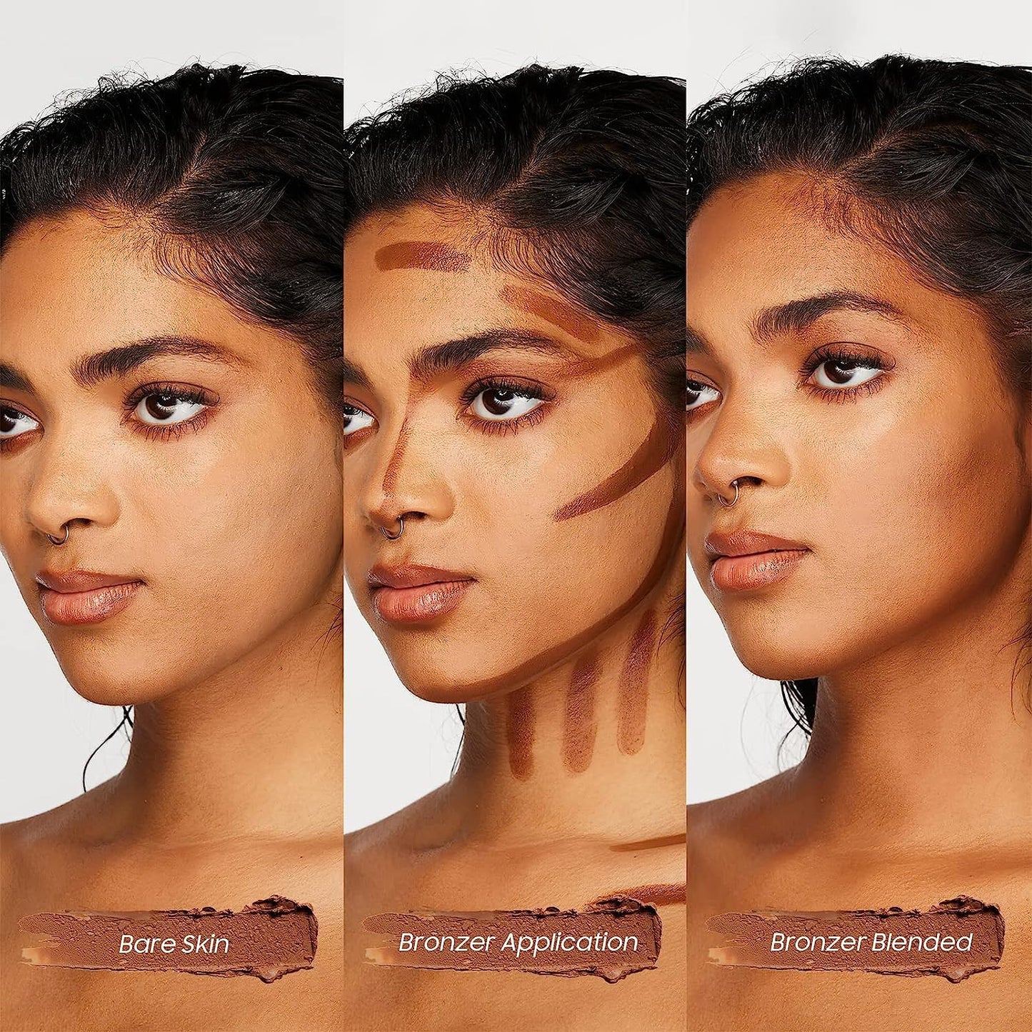 2023 Upgrade Contour Stick, 2 Colors Double-end Contour Highlighter Stick Contour Stick Face Highlighter Contour Makeup Contouring Sticks Cream Concealer (Natural, Netural Coffee)