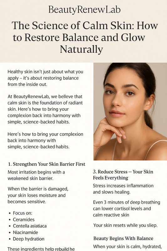 “The Science of Calm Skin: How to Restore Balance and Glow Naturally”