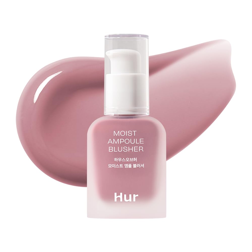Moist Ampoule Blusher with 50% Moisture Essence | Hydrating & Long-Lasting Blush | 0.68fl.oz (9 Shades) - Lavender Flush