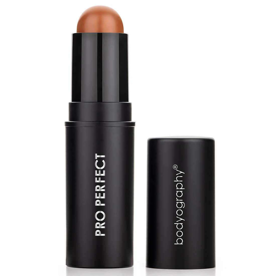 Bodyography Pro Perfect Foundation Stick - Demi-Matte Finish with A Natural Look - Enhancer for Concealing, Highlighting, and Contouring - Vitamin C & E (Espresso)