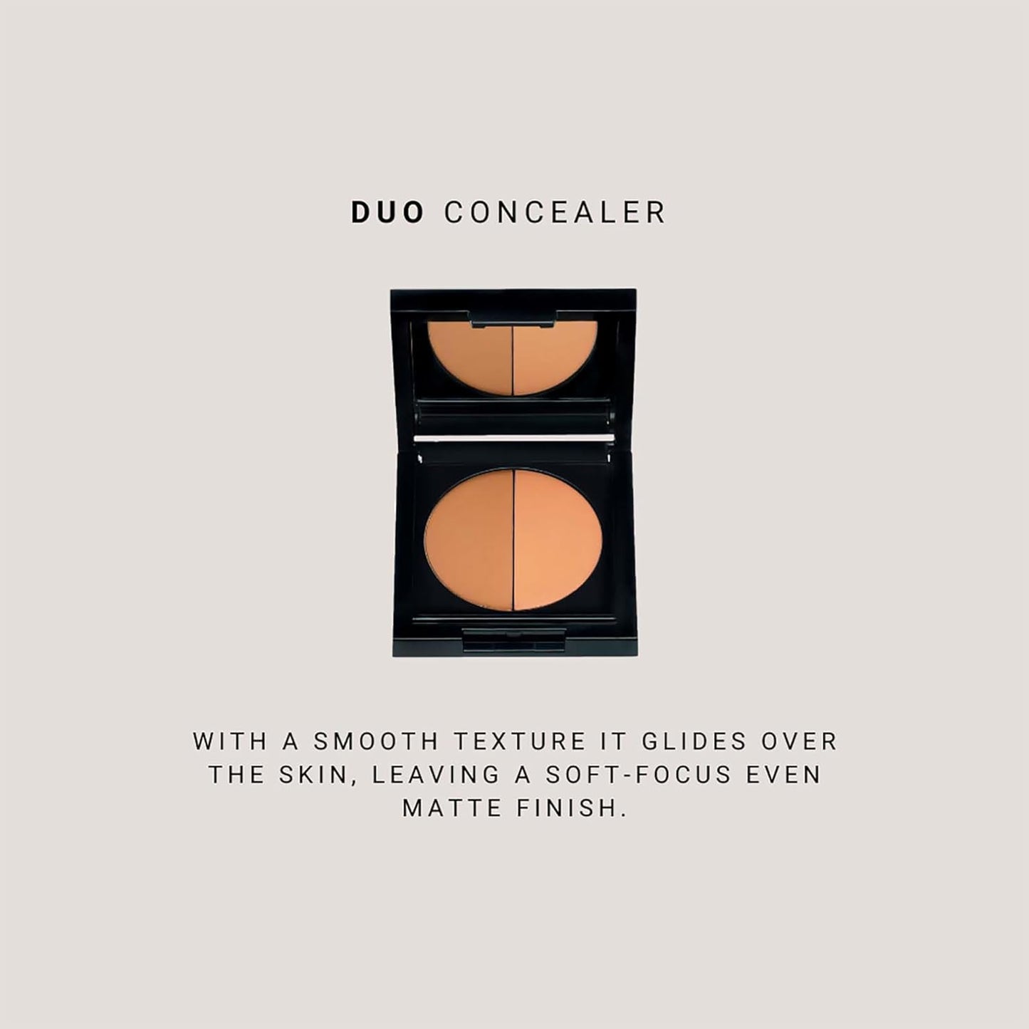 Duo Concealer - Double-Shade Compact Creamy Concealer - Smooth Texture Hides Imperfections - Even Matte Finish - Provides Full Coverage And Long Lasting Results - Manviol - 0.1 Oz