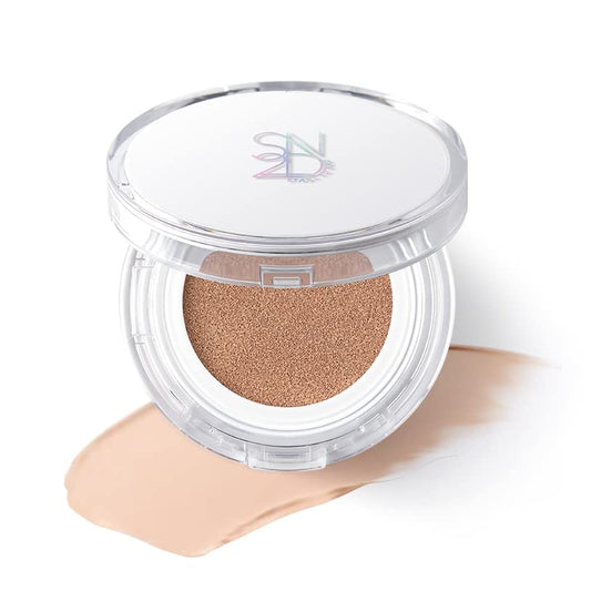 S2ND Zero Fit Matte Cushion Natural Coverage Foundation Air Cushion, Long-Lasting Hydrating Compact (#Pure Light (#17~19))