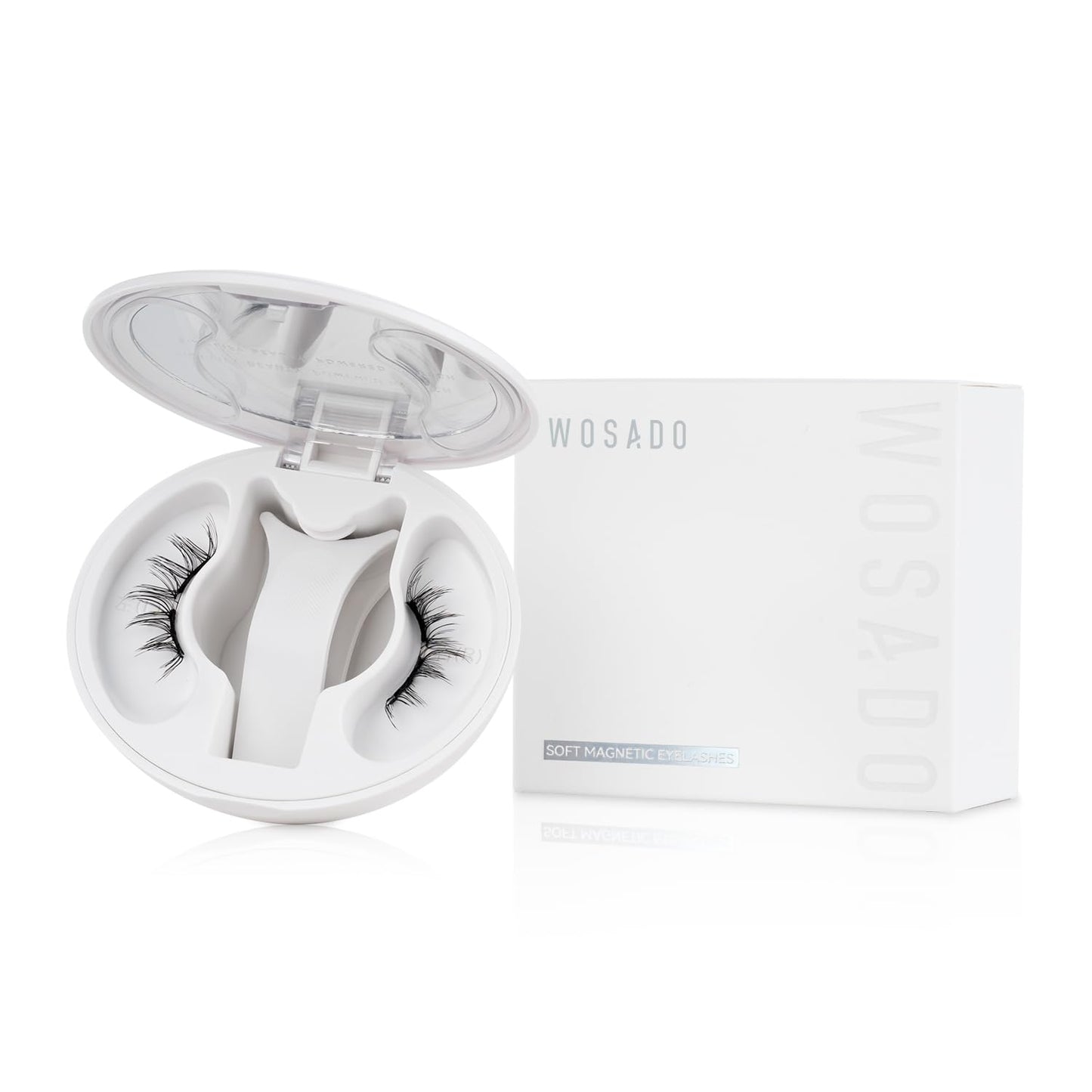 Soft Magnetic Eyelashes Kit with Applicator, No.12 Iris Black, Reusable Glue-free Wispy Magnetic Lashes, Cruelty-free False Lashes, Waterproof, Lightweight, Suit for Heavy Makeup