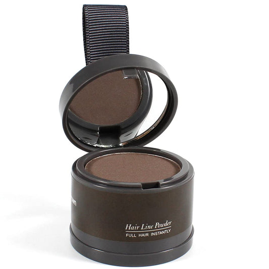 Hairline Powder (Medium Brown) - Instantly Cover Gray Roots, Hair Touch-Up, Hair Color Shadow for Thin Hair
