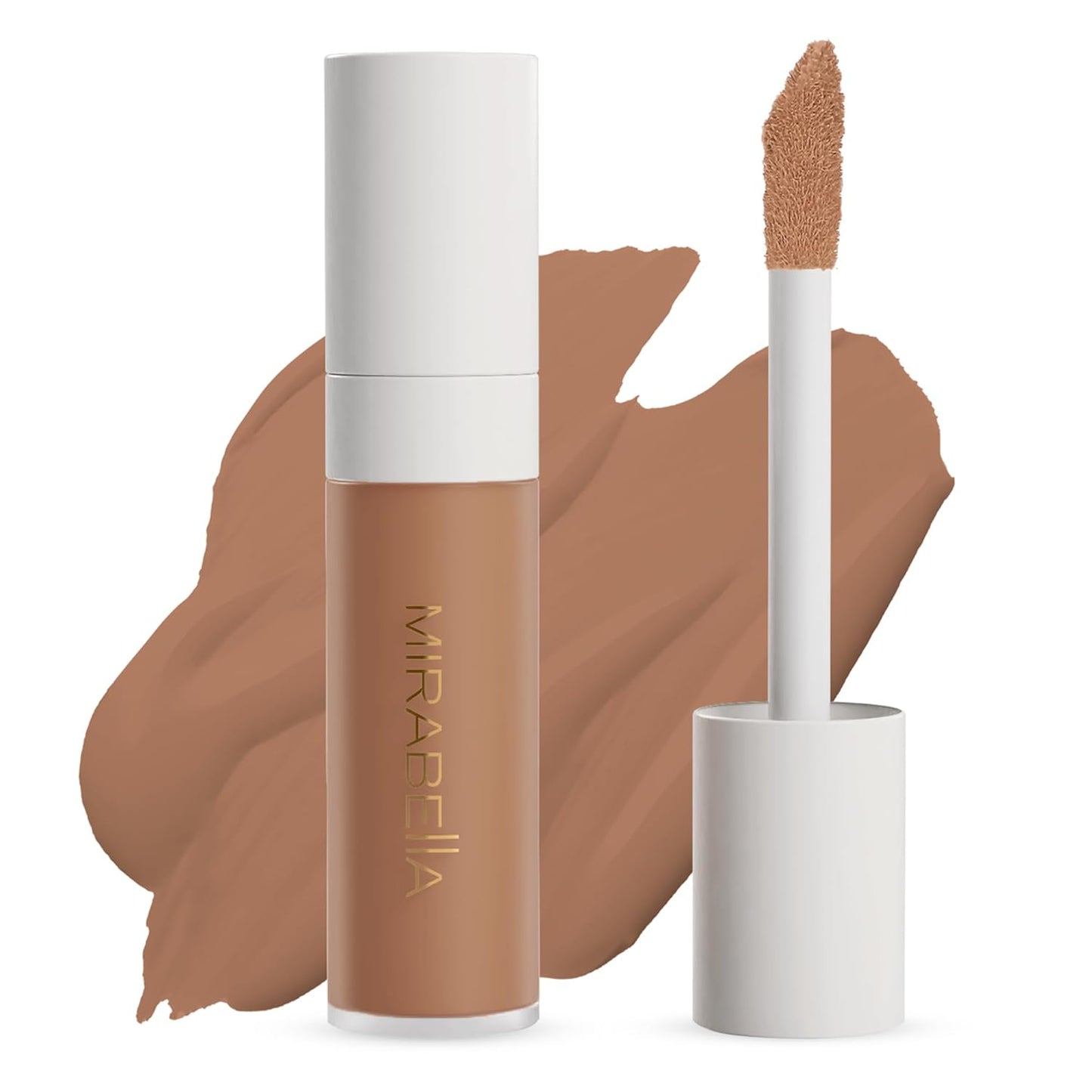 Mirabella Invincible For All Perfecting Under Eye Concealer Full Coverage - Hydrating Makeup Concealer for Dark Circles, Fine Lines & Wrinkles w/Hyaluronic Acid - Tan T180