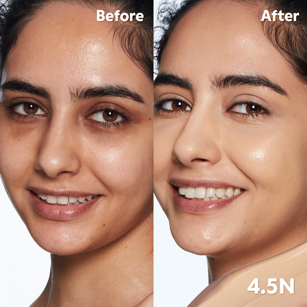 TIRTIR Glide&Hide Blurring Concealer - Creamy texture, Conceals dark circles and wrinkles, Dual formula (liquid tip & balm stick), Long-lasting wear, Korean Makeup, #6.5N, 0.28 Oz