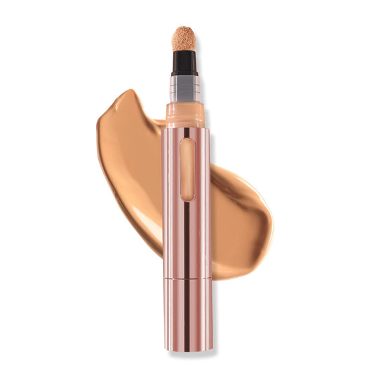 Mally Beauty - The Plush Pen Brightening Concealer Stick - Cashmere - Hydrating Turmeric, Vitamin E, and Hyaluronic Acid Infused Formula - Medium Buildable Coverage with a Natural, Smooth Finish