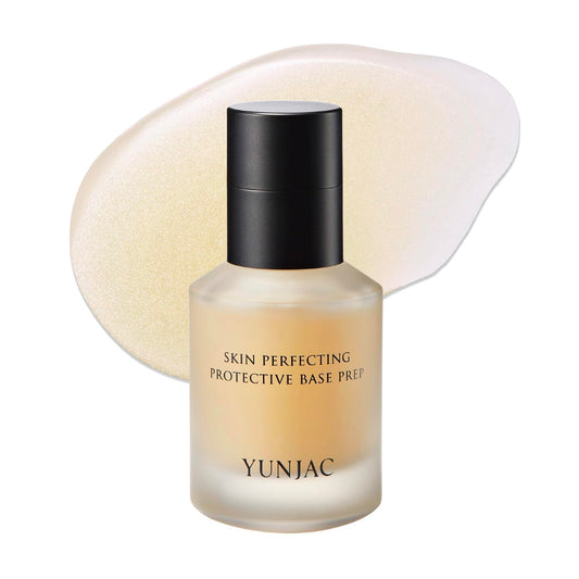 YUNJAC Base Prep (0.85 fl oz) - Grip Primer, Skin Perfecting Makeup Base for Korean Skin Prep. Silicone-Free, Serum Texture for Glowing, Flawless, and Long-Lasting Makeup