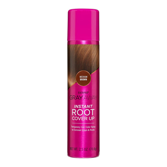 EVERPRO Gray Away Instant Root Cover Up Spray 2.5oz - Medium Brown