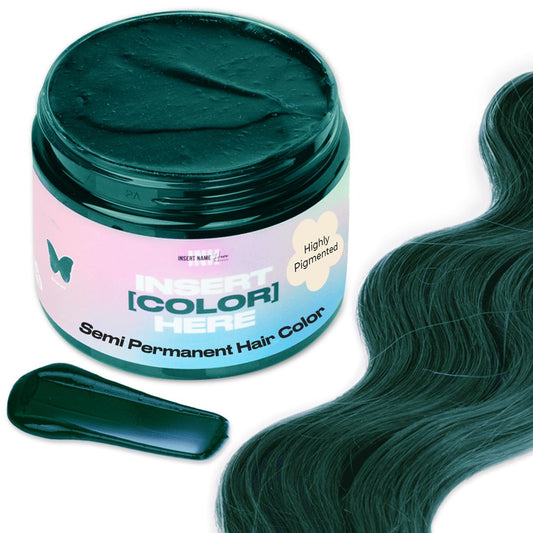 INH Semi Permanent Hair Color | Color Depositing Conditioner | Emerald Green Hair Dye | No Bleach & No Peroxide Temporary Tint for Women & Men | Vegan, Ammonia Free, & Sulfate Free | Ready to Use, 6oz
