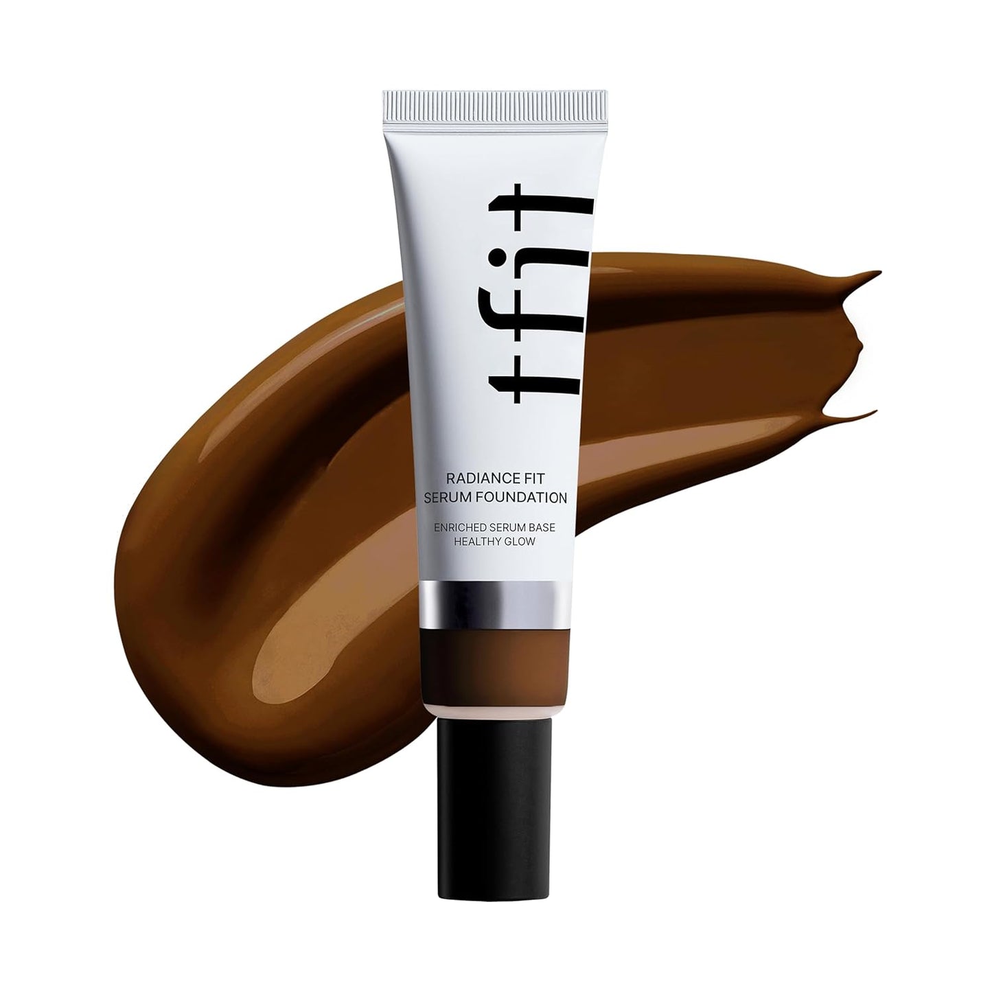 TFIT Radiance Fit Serum Foundation - Flawless Coverage, Dewy finish, Long-lasting Waterproof and sweatproof,Lightweight,Creamy Natural,1.05 Oz. (N13 Burnt, 1.05 Oz.)