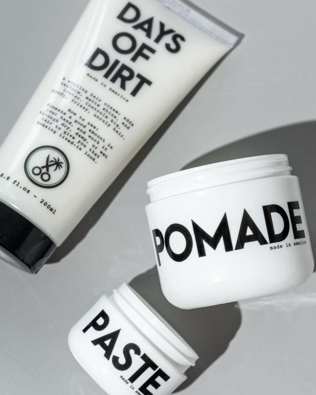 Days of Dirt Hair Styling Cream for Dry, Fluffy, Frizzy, Clean Lived-in Look - Styling Cream for No-Hold, Texture & Shine - Made in USA, 6.8fl oz