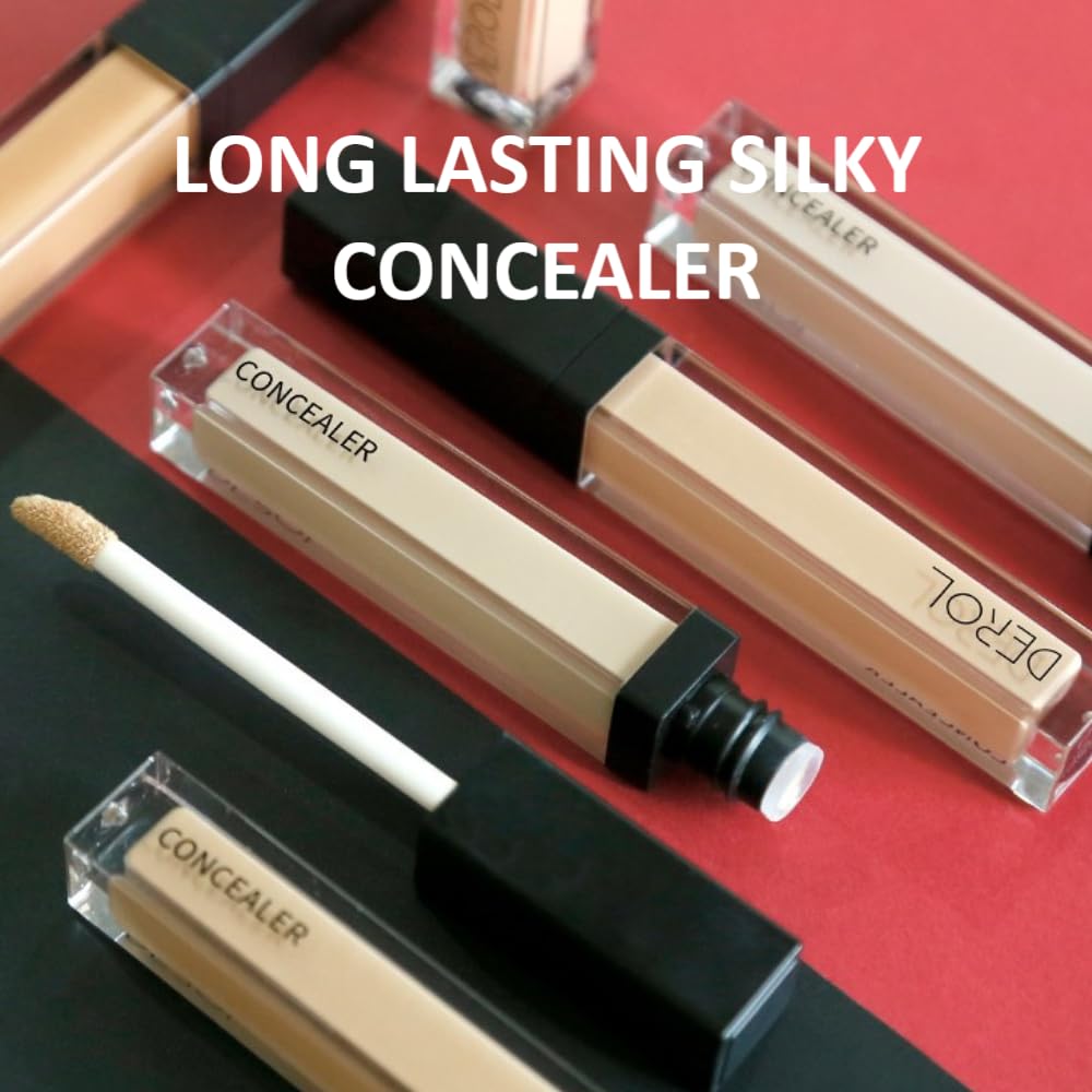 Liquid Concealer Makeup - Natural Coverage & Highly Pigmented Lightweight Concealers 6.5ml (01)