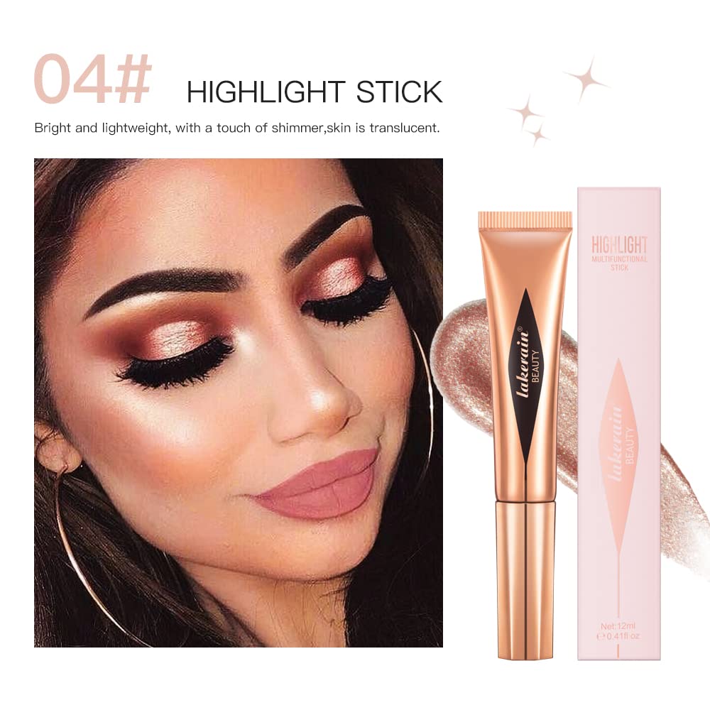 Liquid Contour Beauty Wand, Highlighter and Bronzer Stick with Cushion Applicator Attached Easy to Blend, Long Lasting & Smooth Natural Matte Finish
