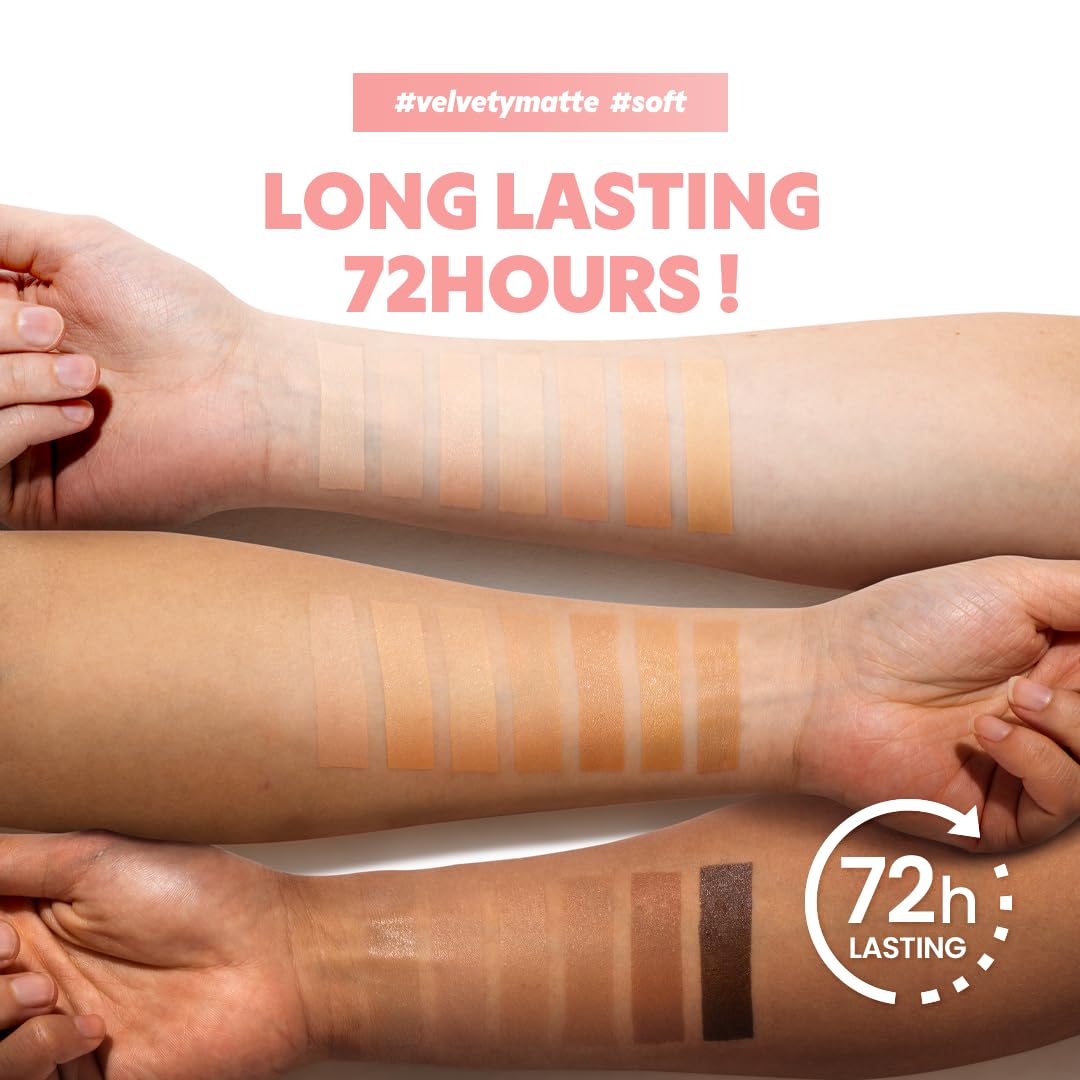 TIRTIR Mask Fit All Cover Pink Cushion Foundation | High coverage, Velvety Matte Finish, Lightweight, Flawless, Corrects Redness, Korean Cushion (#21C Cool Ivory, Full Size, 0.63 Fl Oz)