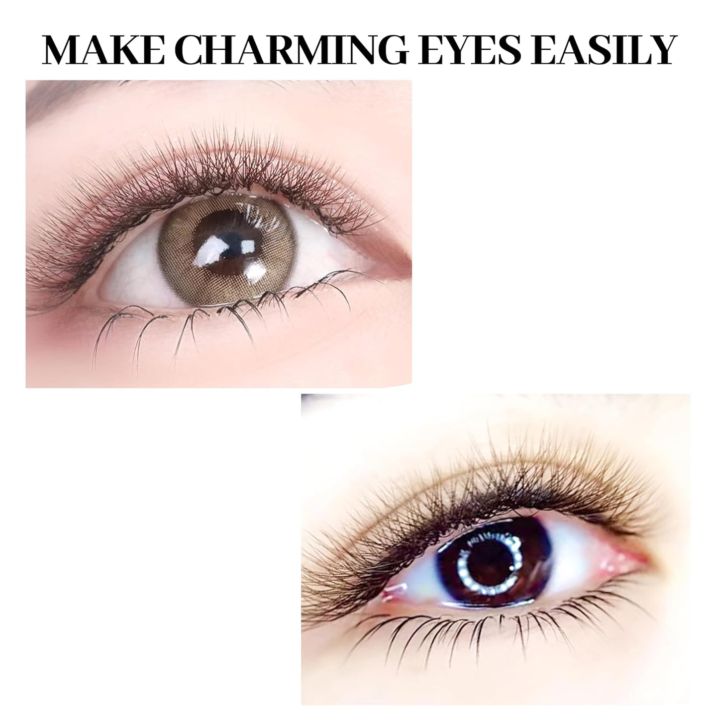 W Lash Extensions Brown 5D Eyelash Extensions W Shape 0.07mm Thickness C Curl Mix 8-15mm Premade Fans Volume Lashes Matte Black Crisscross(W-Brown-5D-0.07-C,8-15mm)