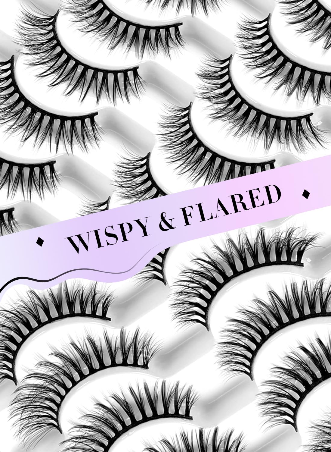 Classic Fake Eyelashes – 4-11mm – Lash Extensions – Luxurious Natural Mink Lashes Eyelash Extensions – Comfortable and Easy to Apply – High-End Fiber Lashes for Superior Volume