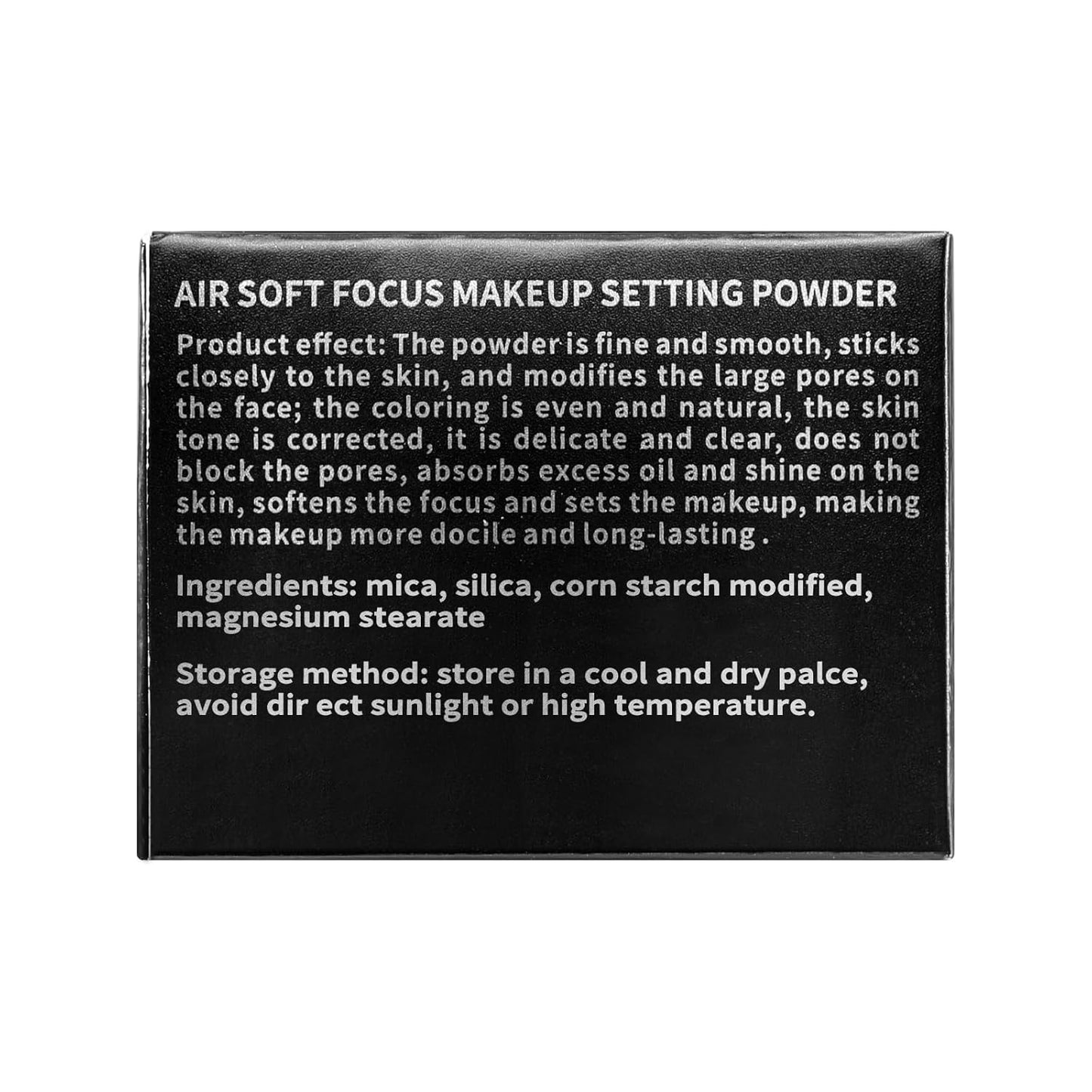 Boobeen Oil Control Loose Powder Translucent Setting Powder Smooth Loose Face Powder, Lightweight&Long Lasting Makeup Setting Foundation Powder, Matte Tint