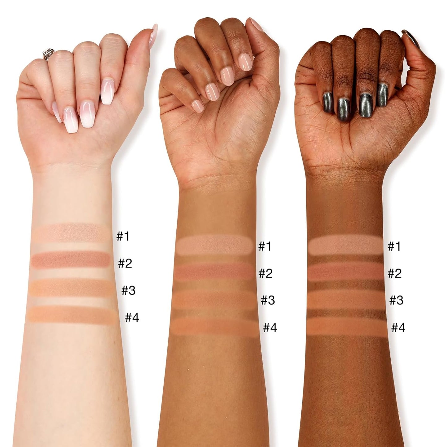 Boobeen Soft Matte Bronzer, Contour Palette for Face, Bronzing & Blush Powder for Contouring, Long-lasting & Buildable Bronzed Shimmer