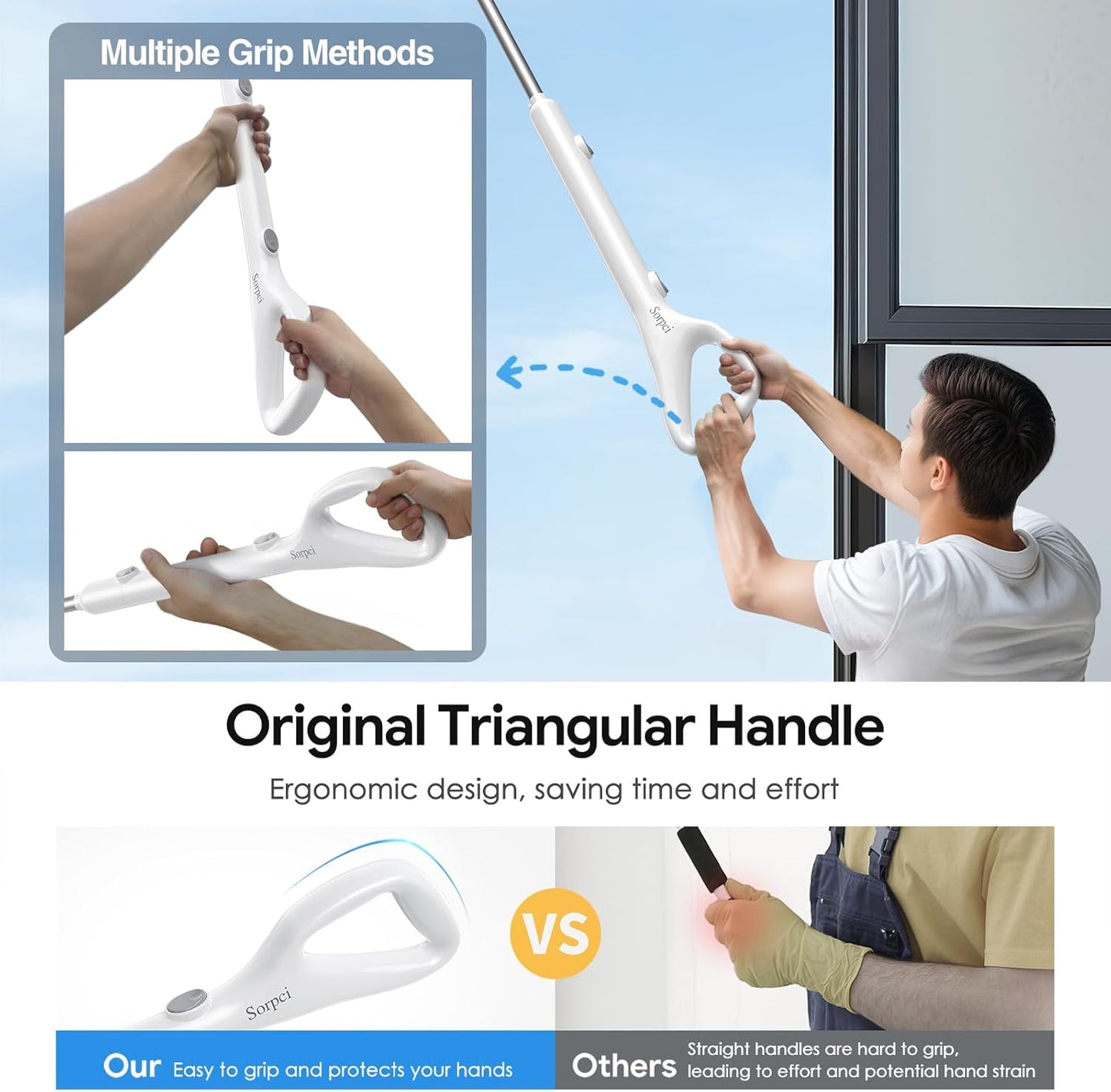 Electric Spin Scrubber, 2025 New Cordless Cleaning Brush, Shower Cleaning Brush with 7 Replaceable Brush Heads, Power Scrubber 3 Adjustable Speeds, Detachable Long Handle & IPX7 Waterproof