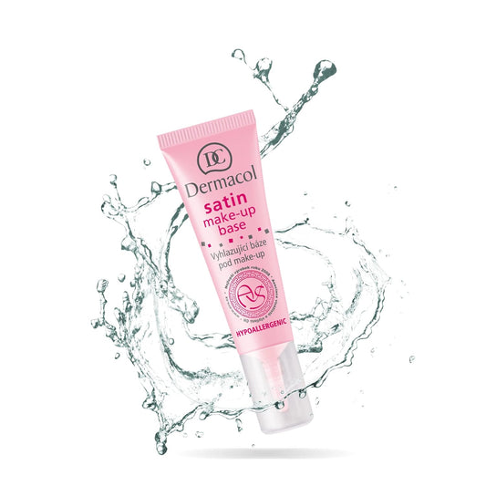 Dermacol - Satin Makeup Base, Matte Face Primer for Wrinkles and Pores, Transparent Makeup Primer for Oily Skin & Dry and Combination Skin, Easy to Blend Pore Filling Primer, No Preservatives, 10 mL
