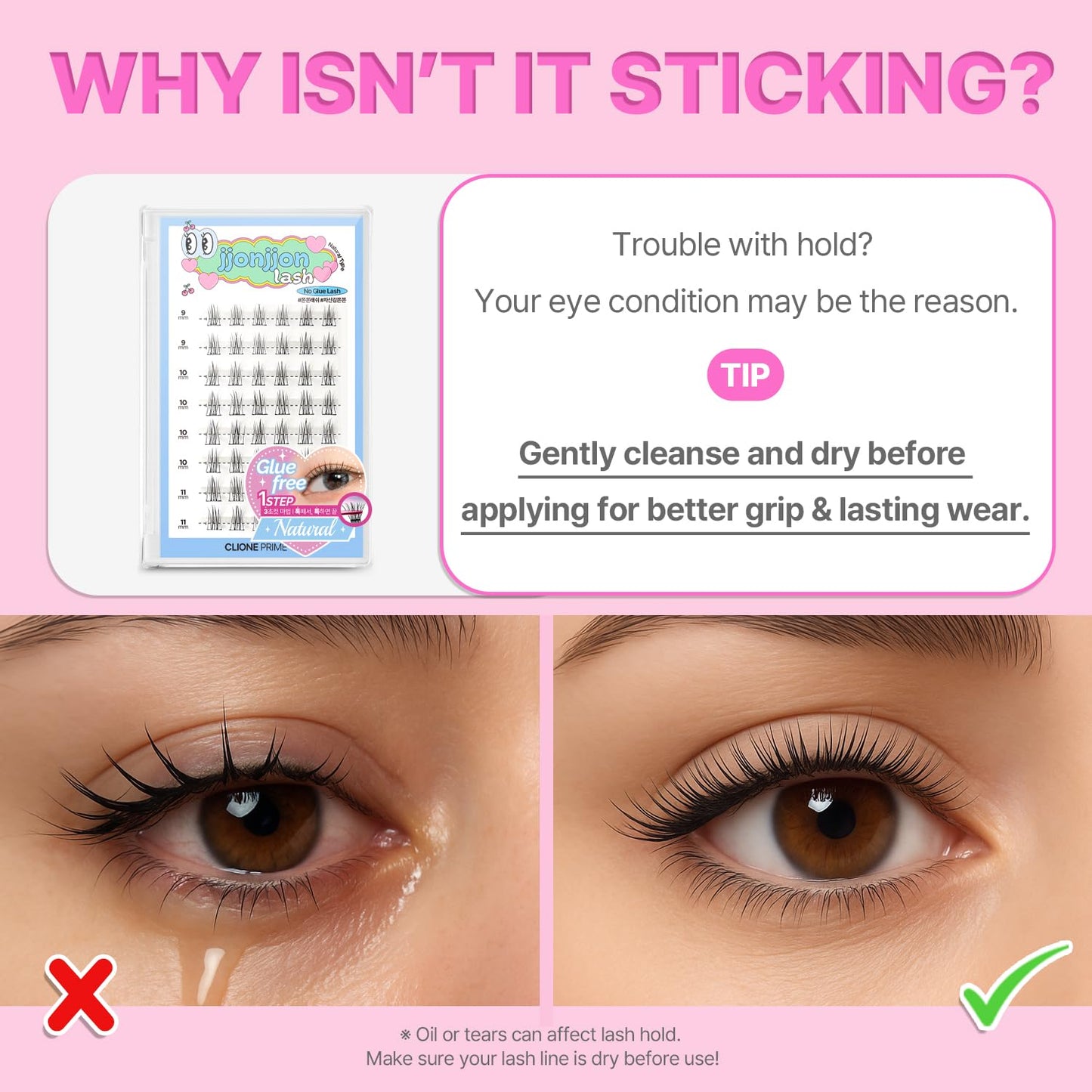 Korean Self Adhesive Lash Clusters Manga Look No Glue Press On Pre Bond Lash Clusters Fluffy Self Adhesive False Eyelashes No Glue Needed Reusable Wispy Eyelash Extensions