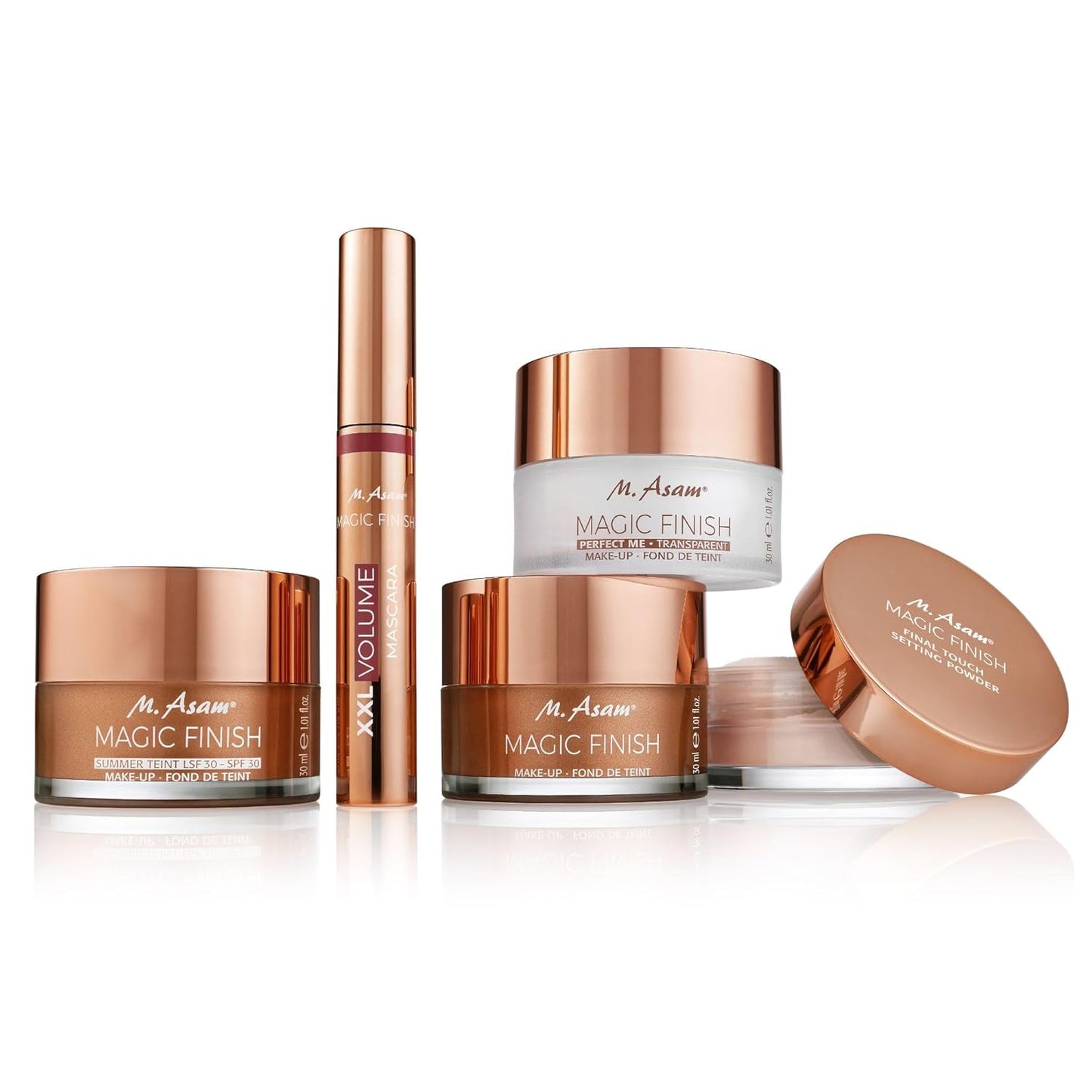 M. Asam MAGIC FINISH Cream Contour Stick light medium (0.28 Oz)- creamy contour stick for a defined face shape, creates optical shadows, bronzer stick with moisturizing hyaluronic acid, vegan