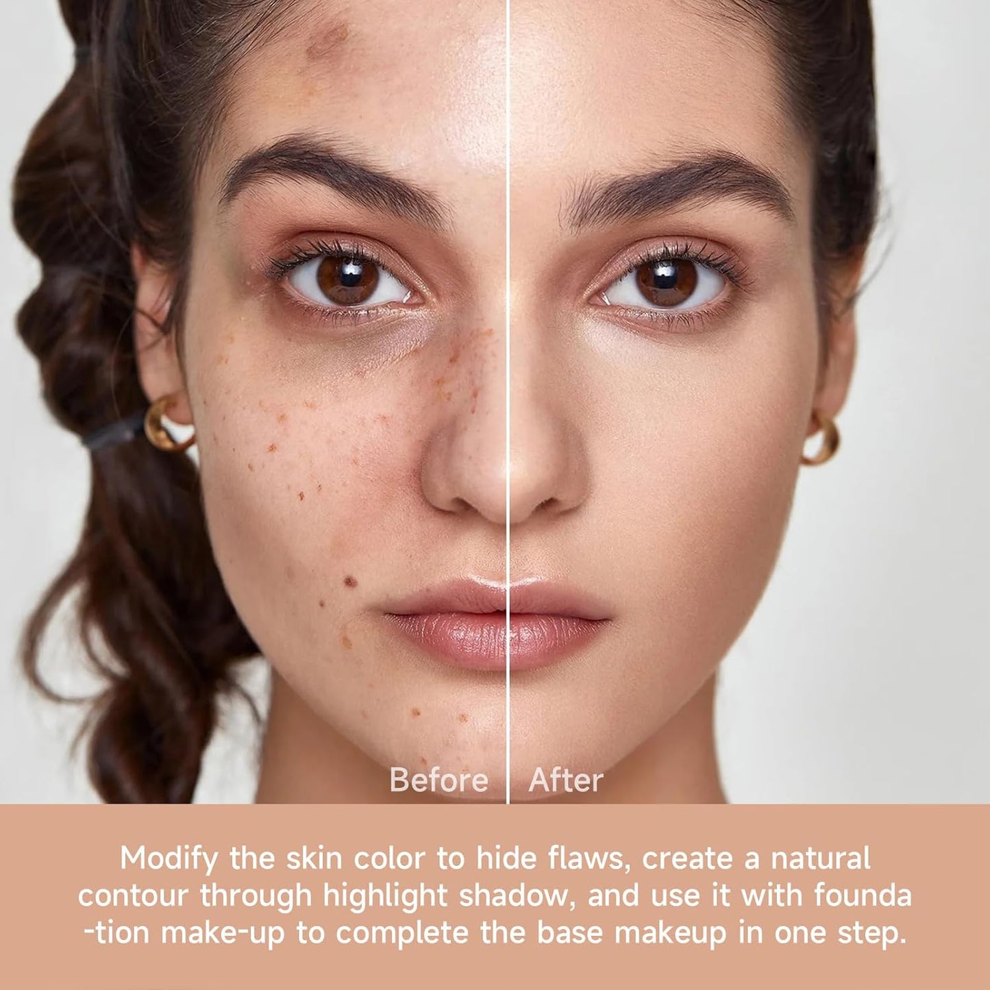 Makeup Cream Contour Palette with Makeup Brush, 12 Shades Full Cover Creamy Concealer and Highlighting Makeup Kit for Under Eye Dark Circles, Acne & Blemishes, Reduces Redness, Light to Dark