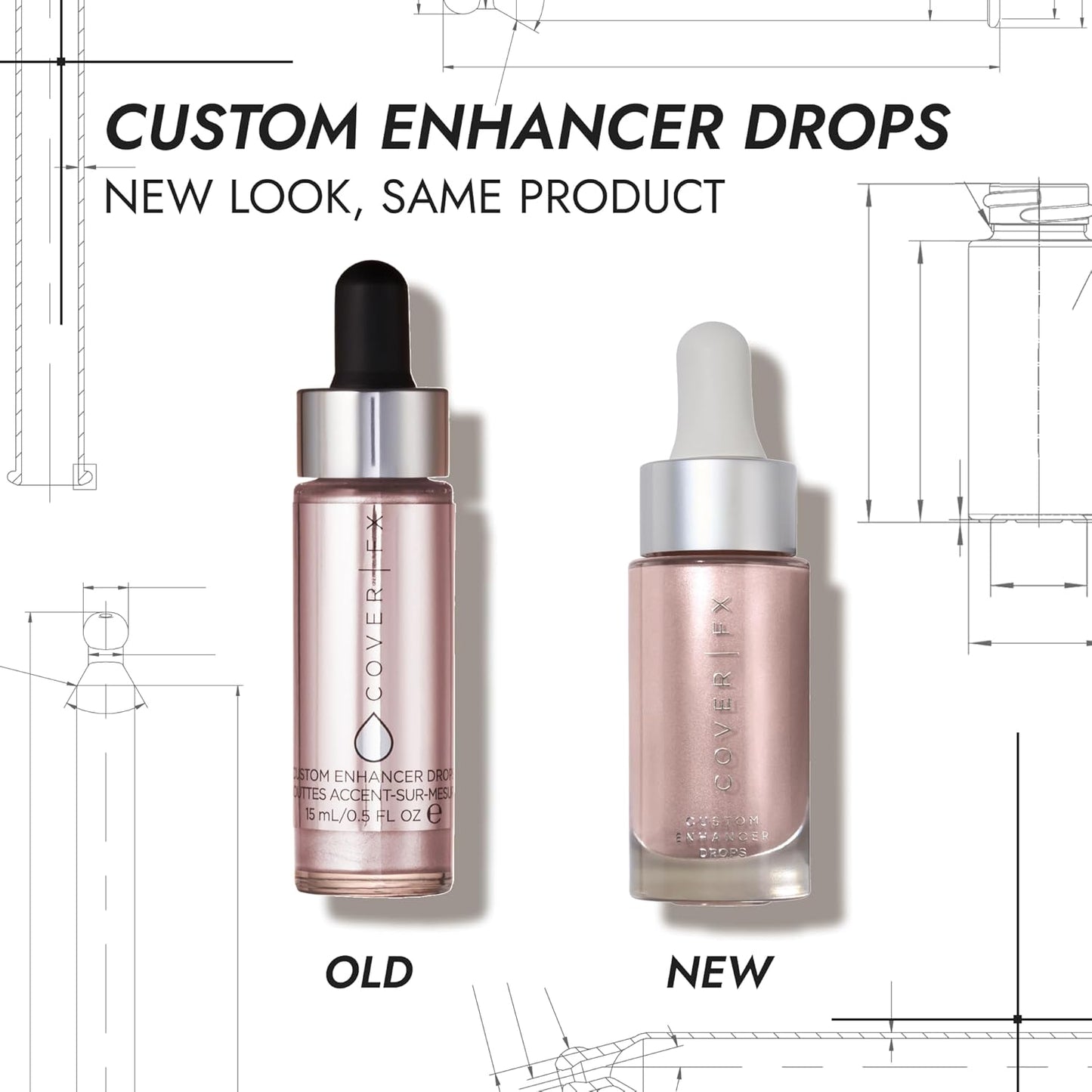 COVER FX Custom Enhancer Drops - Sunlight: Classic Gold Finish - 15mL - Radiant Glow - Liquid Highlighter