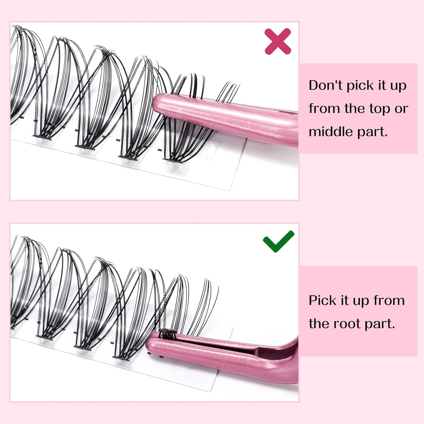 280 Mix Length & Curl Lash Set: Wispy 10D, 20D, C & D Curl - Cluster, DIY At Home