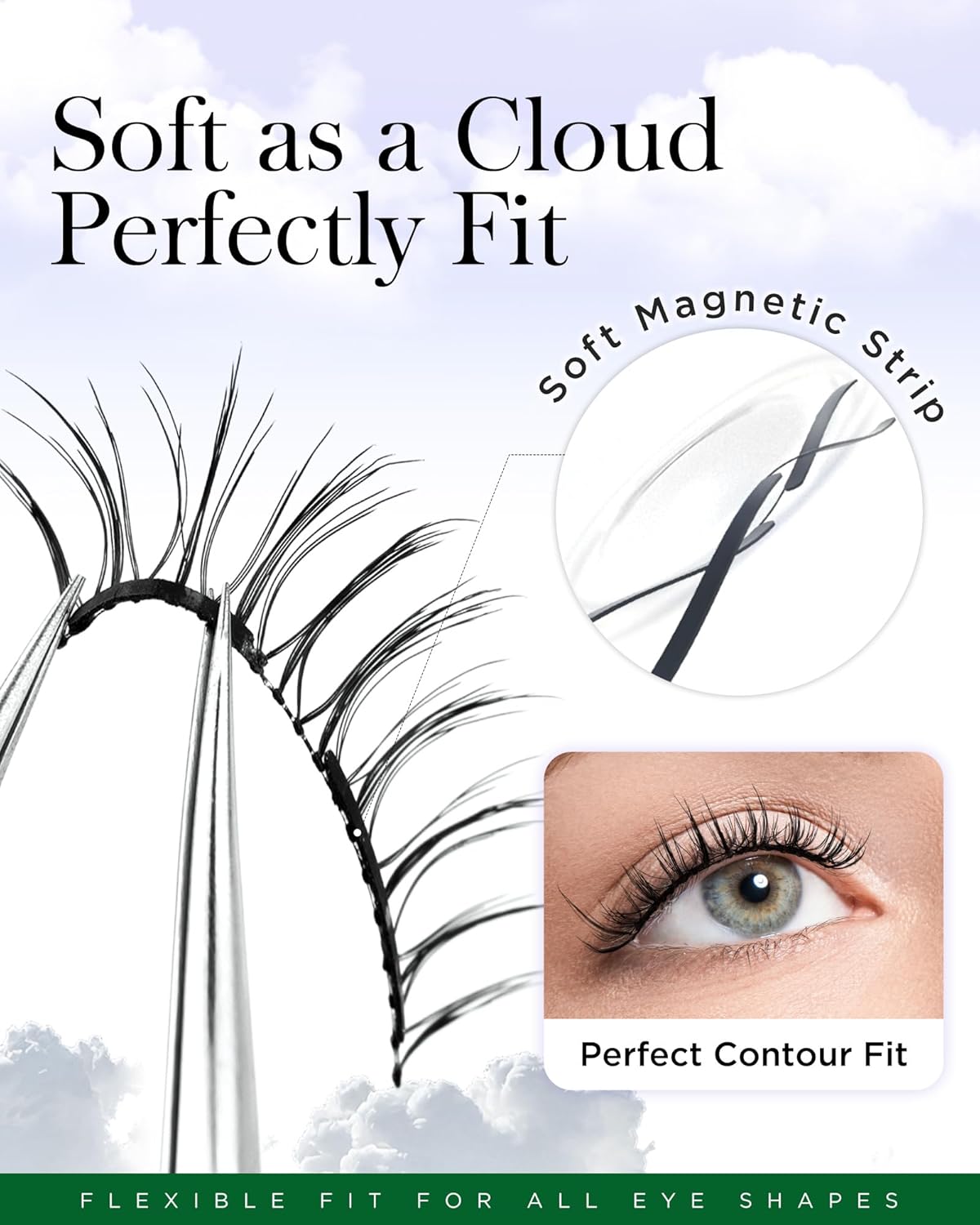 BEYELIAN Magnetic Eyelashes with Applicator Kit, Reusable Natural Look False Lashes, No Glue Needed Soft Magnetic Lashes for Eye MAGIC-14 (Lightweight & Comfortable)