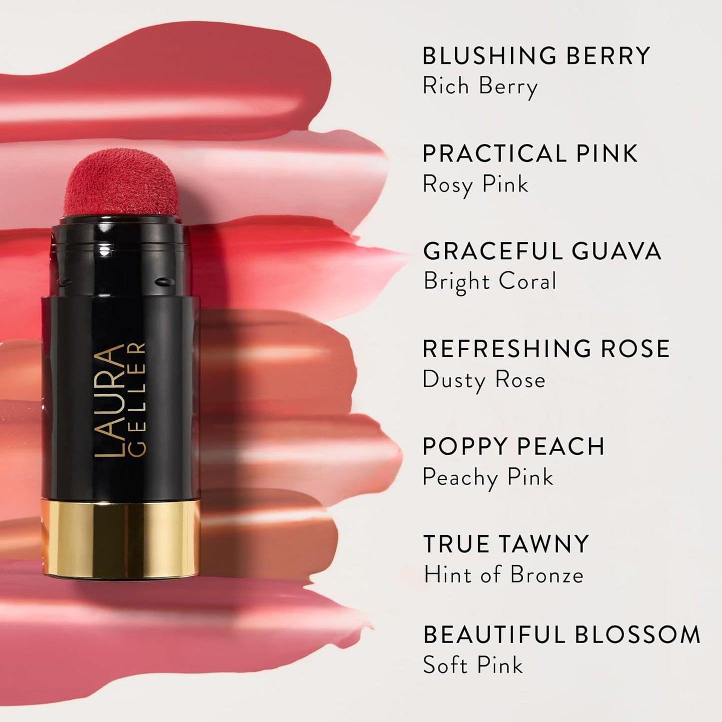 LAURA GELLER NEW YORK Serum Blush Tint, Lightweight Liquid Blush for Cheeks, Weightless Watercolor Sheer Finish, Refreshing Rose