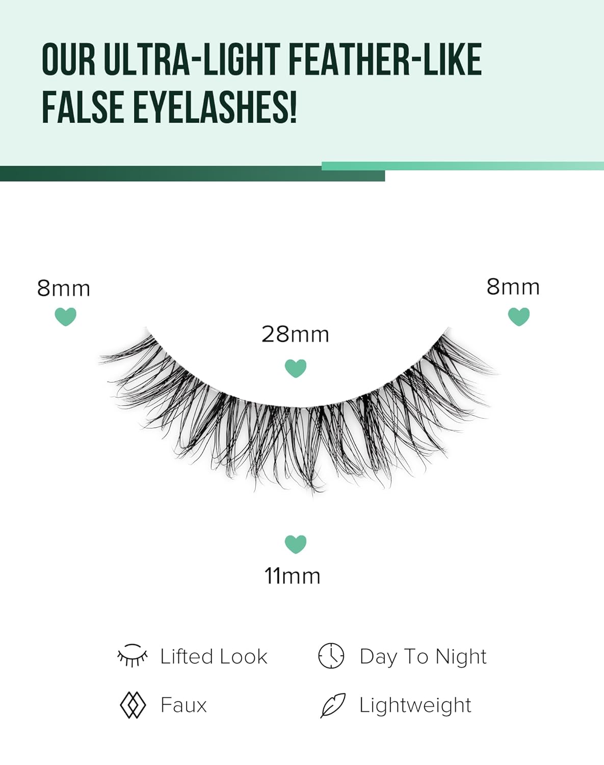 Short Eyelashes Natural Look Wispy Lashes Natural Fake Lashes C Curl Eye Lashes Wispies Eyelashes Fluffy False Lashes Pack 7 Pairs
