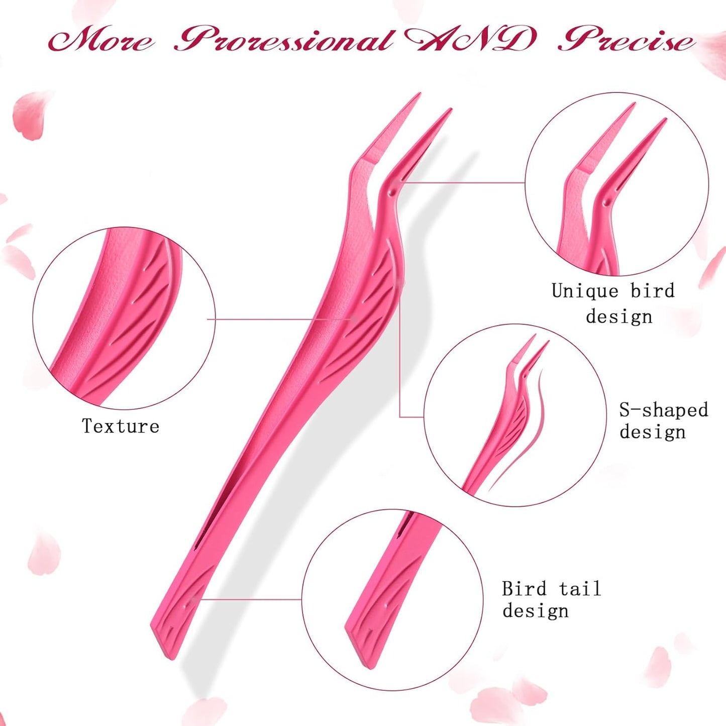 Eyelash Applicator Tool 3-pcs Lash Applicator Tool Set with Eyelash Extension Tweezers, Brush – Professional Eye Lash Applicator Tools for DIY Eyelash Extensions, Cluster Lashes