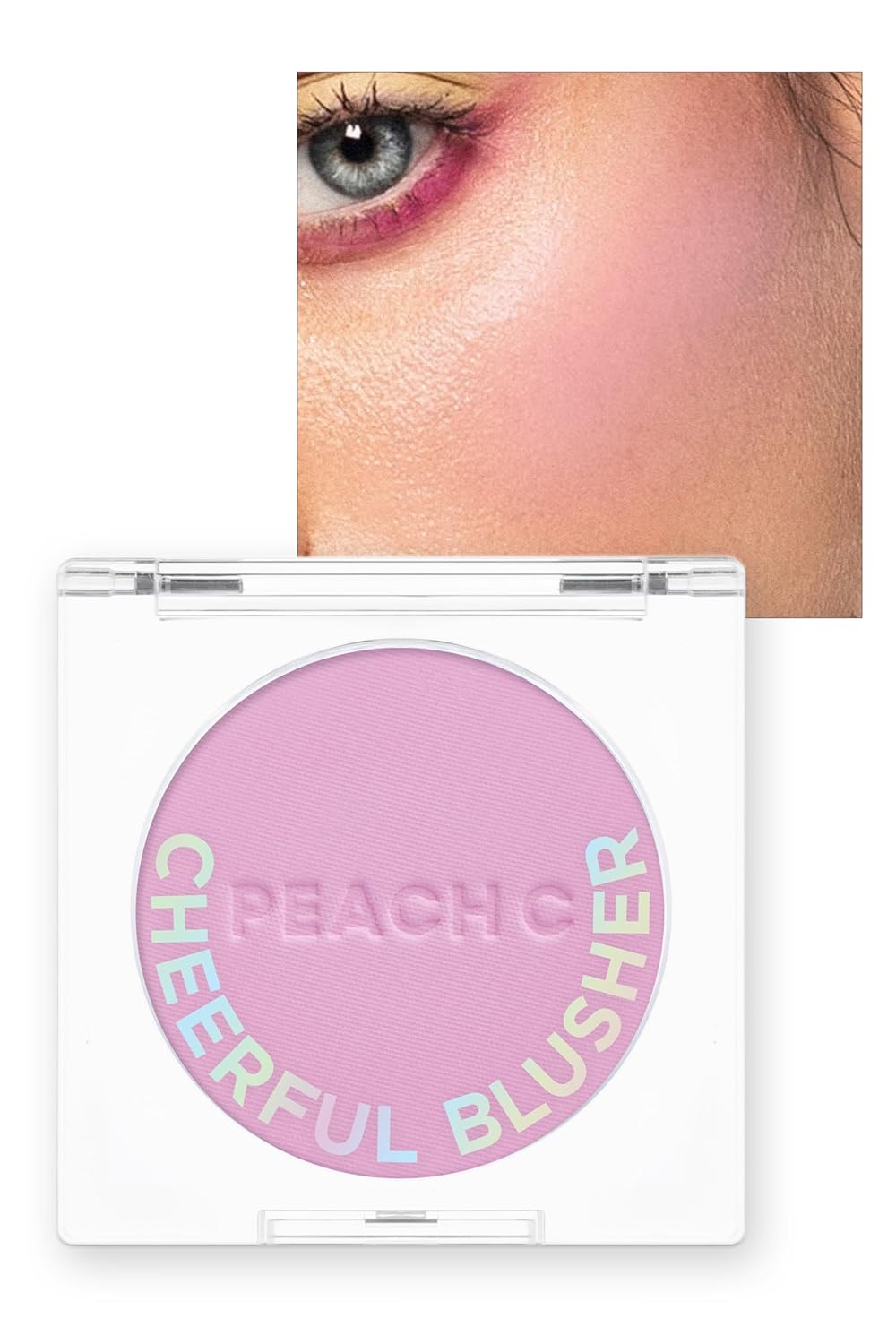 Cheerful Blusher | Lavender Purple Blush for Cheeks Powder Makeup | Korean Makeup Creamy Blush Powder | Fine Pigmented Blush | Powder Compact Make Up Blush 0.14 Oz. (05 Mulberryful)