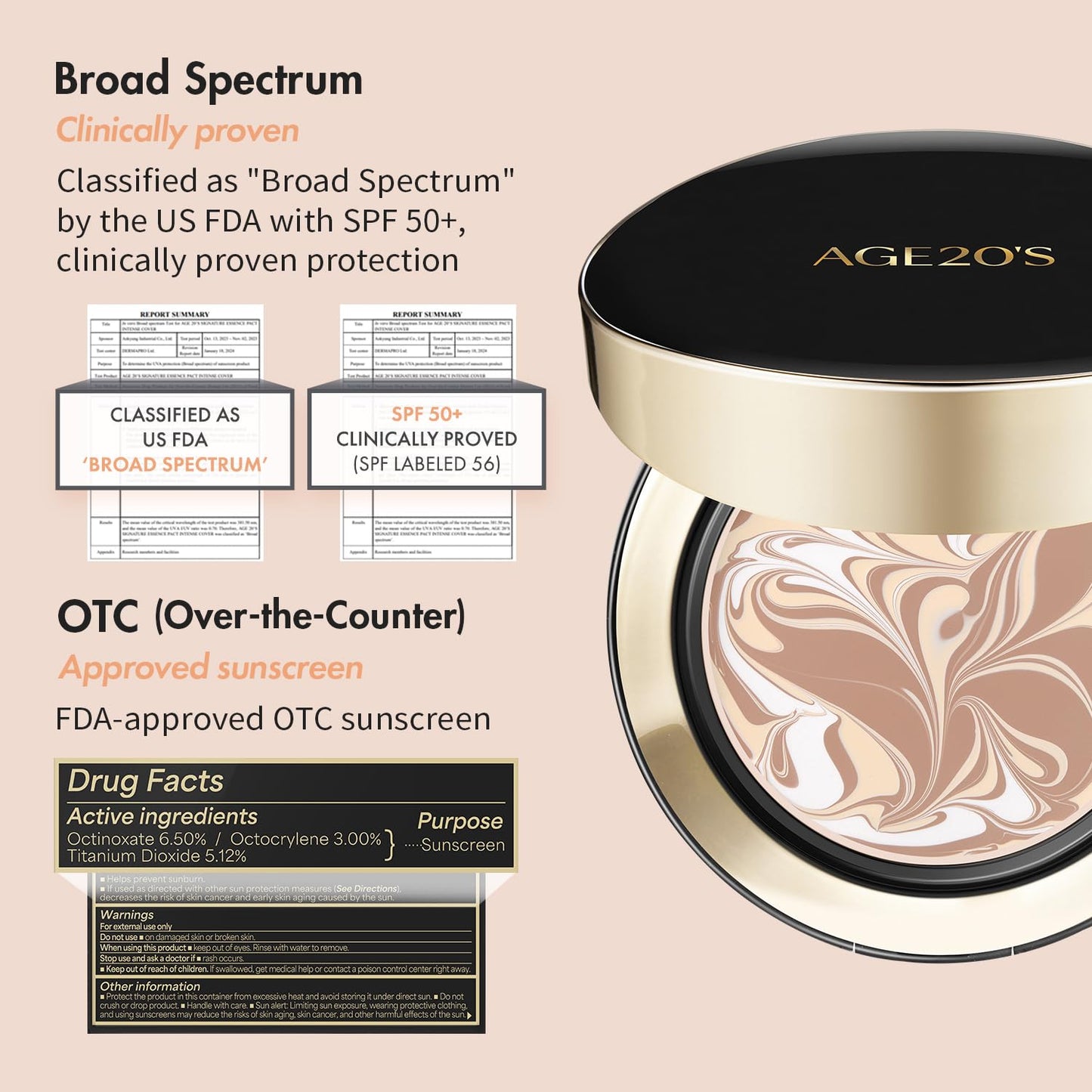 AGE20'S Signature Essence Pact SPF 50+ | Pack of 1 | 31N TOFFEE | Cream Foundation, Dewy Finish, Natural Coverage | Korean Cushion Foundation