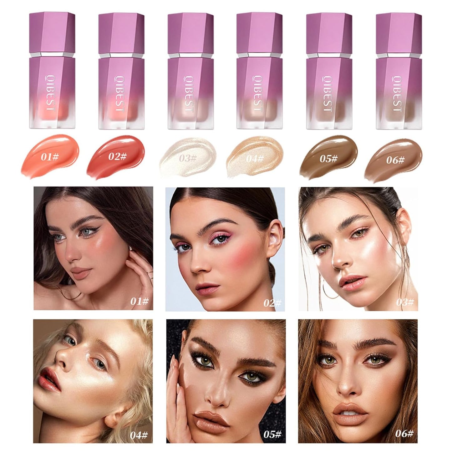 Soft Liquid Contour Stick, Liquid Face Bronzer Stick Built-in Sponge Tip, Cool Toned Liquid Contour for Women and Girl, Lightweight Blendable Cream Bronzer Stick Makeup,05 Bronzer