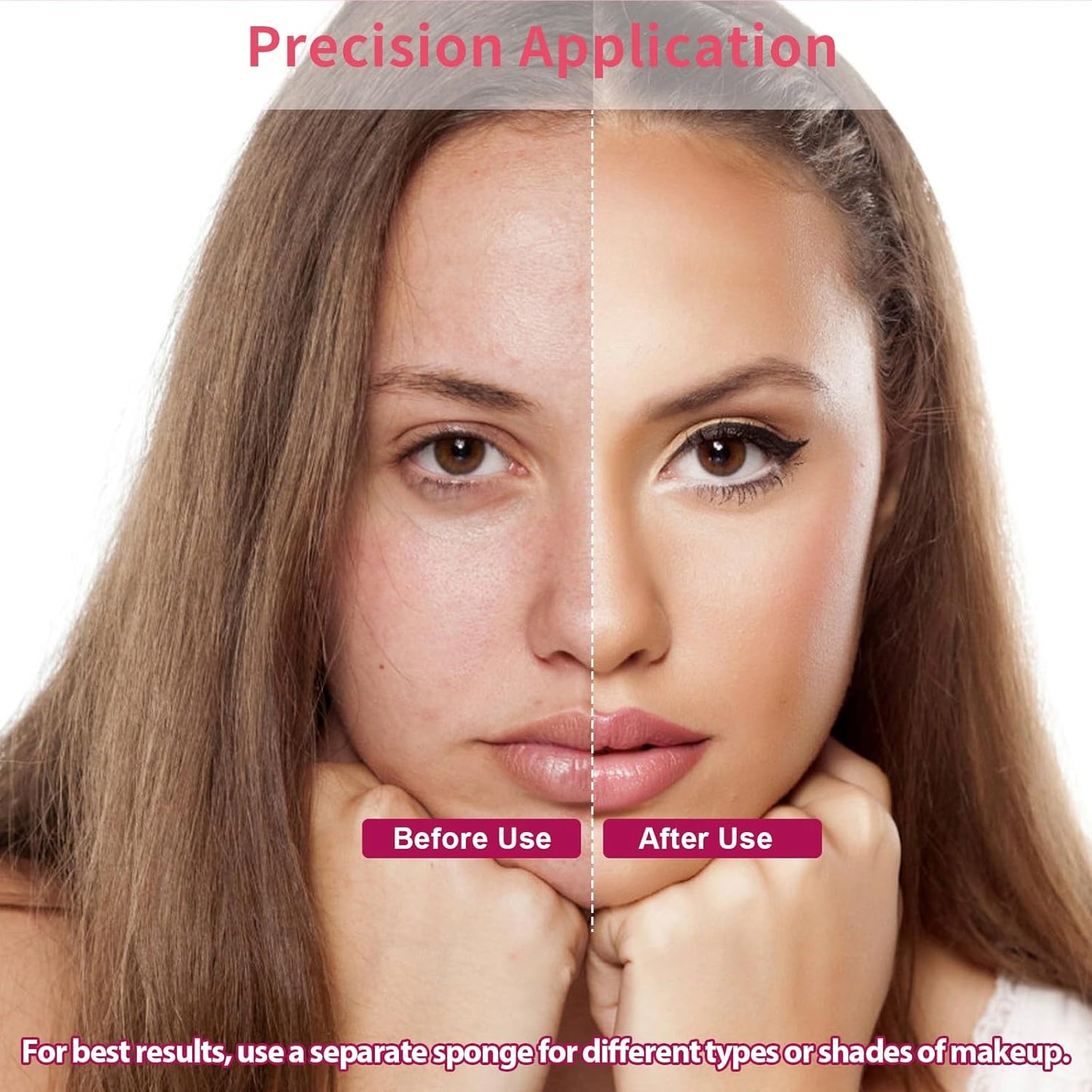 216 Pcs New Makeup Sponges Wedges for Face Foundation, Latex-Free Triangle Cosmetic Make Up Sponge for Flawless Application and Blending, Beauty Blender for All Skin Types with Four Pouches