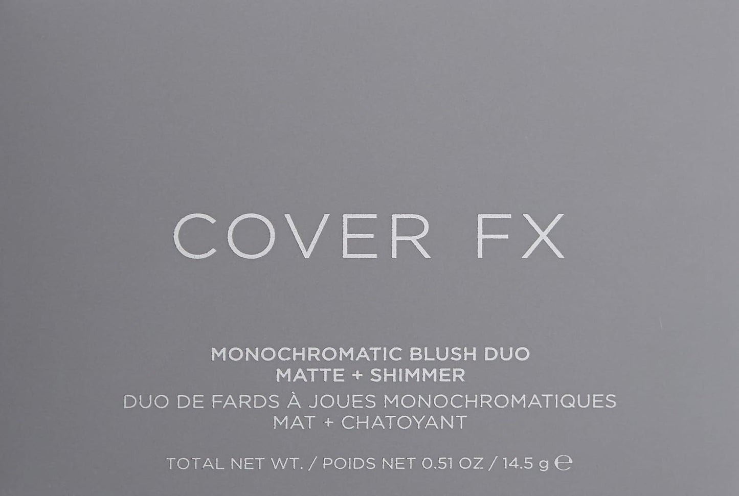 COVER FX Monochromatic Powder Blush Duo - Soft Peach: Peachy Nude - Matte + Shimmer Finish - Create Custom, High Impact Color