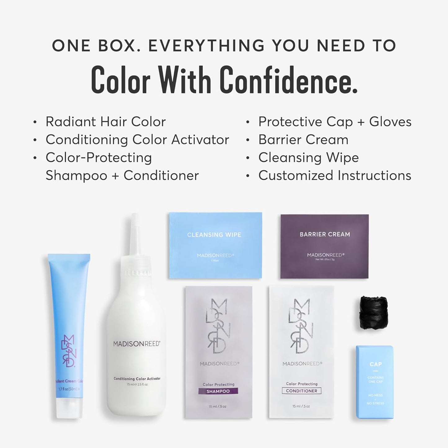 Madison Reed Radiant Hair Color Kit | 6NAV Medium Cool Brown (Siena Brown) for 100% Gray Hair Coverage | Dimensional Salon-Quality Permanent Hair Dye | PPD-Free & Ammonia-Free | 1 Pack