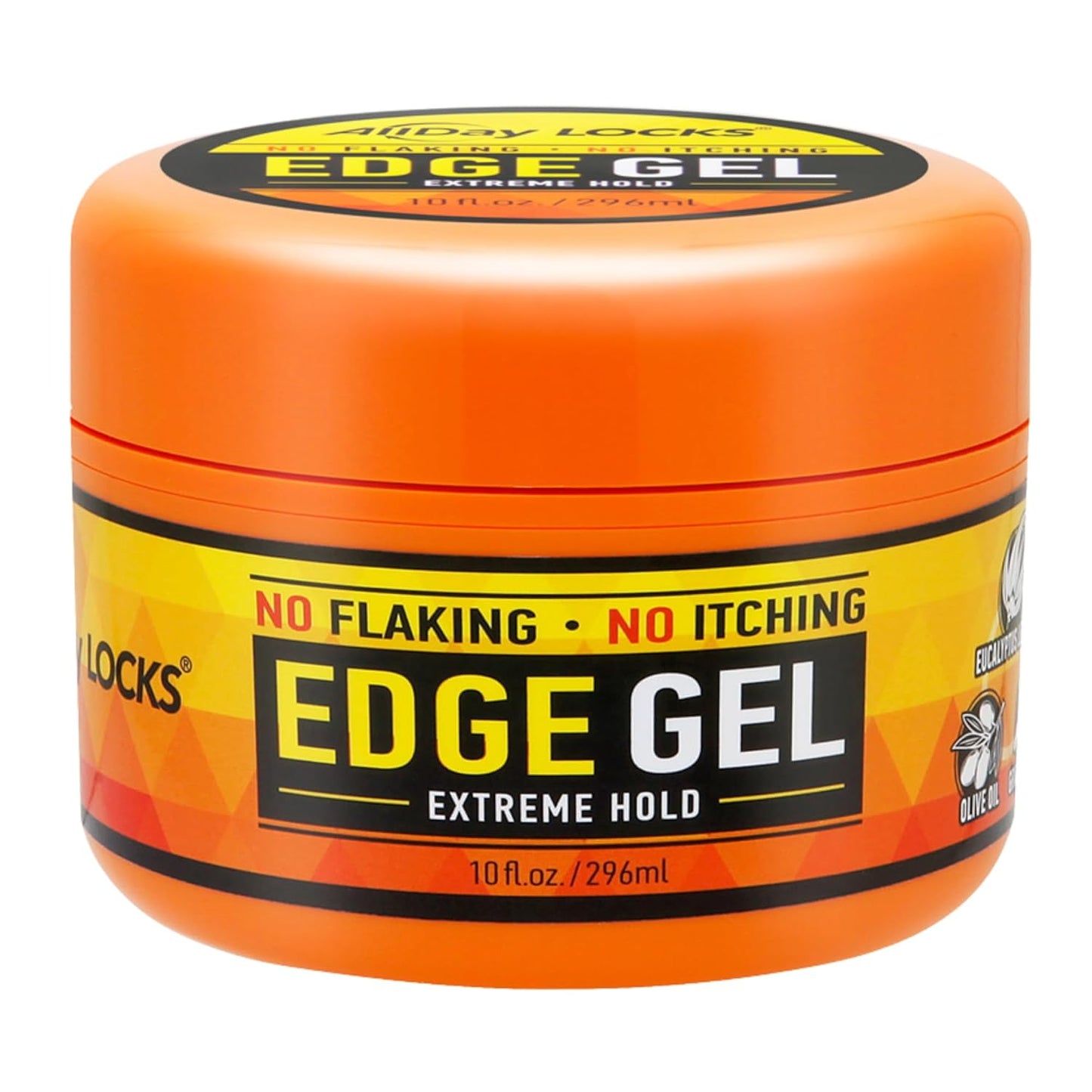 AllDay Locks Edge Gel (10 oz) | Extreme Hold, Moisturizing Edge Control Smoother | Eucalyptus, Rosemary, Olive Oil | No Frizz, Flakes, or Grease | Sleek 'n Slay Edge & Baby Hairs | 10 oz