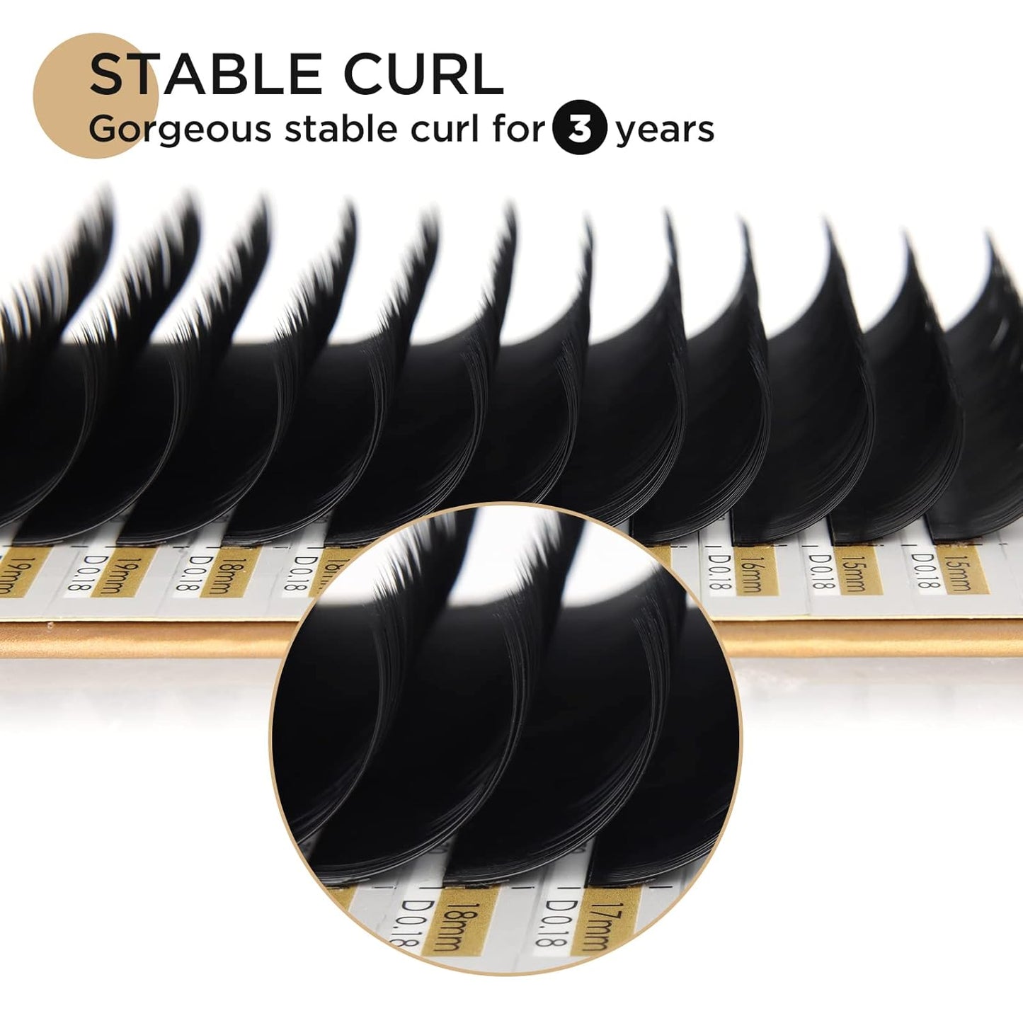 LASHVIEW Eyelash Extensions, Individual Lashes, Premium Classic Lashes, 0.15 D Curl Thickness 15mm, Natural Semi Permanent Eyelashes, Soft Application-friendly, Black