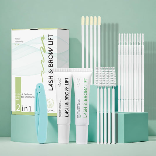 Lash Lift Kit for Eyelash Perm, Professional Lash & Brow Lift Gentle Formula for Long-Lasting Natural Curl & Self Lash Lifting, Brow Lamination Set for Salon-Quality Results at Home