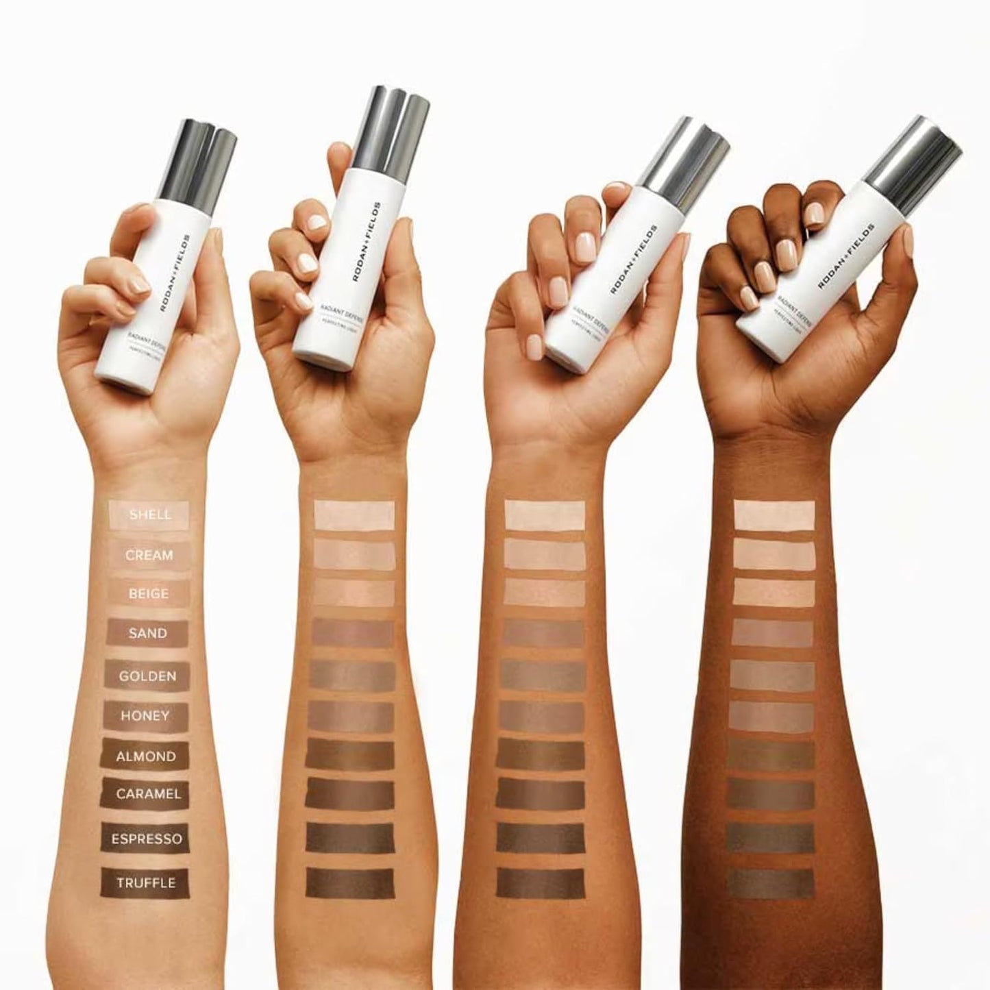 Rodan and Fields Radiant Defense Perfecting Liquid SPF 30 - Golden| 50 mL | 4-in-1 Makeup & Skin Care Beauty Solution | Sunscreen | Face Moisturizer | Light Skincare Foundation | Sunscreen for Face